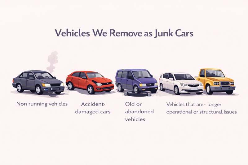 Vehicles We Remove as Junk Cars