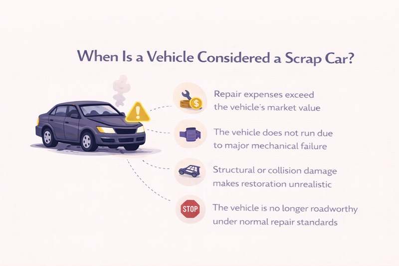 When Is a Vehicle Considered a Scrap Car?