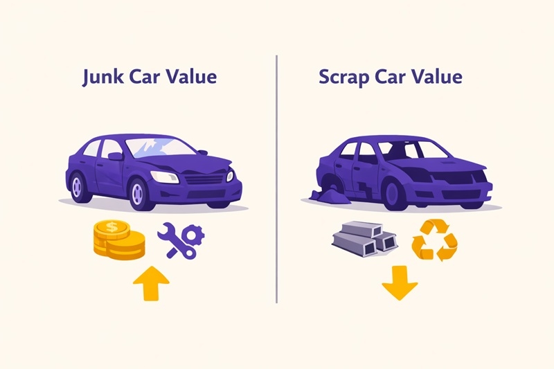 Junk Car Value vs Scrap Car Value