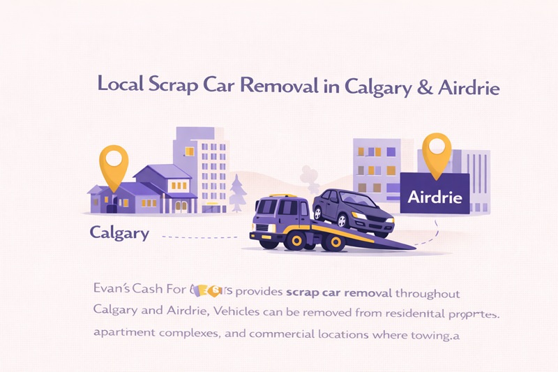 Local Scrap Car Removal in Calgary & Airdrie