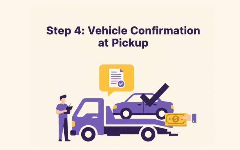 Step 4 Vehicle Confirmation at Pickup