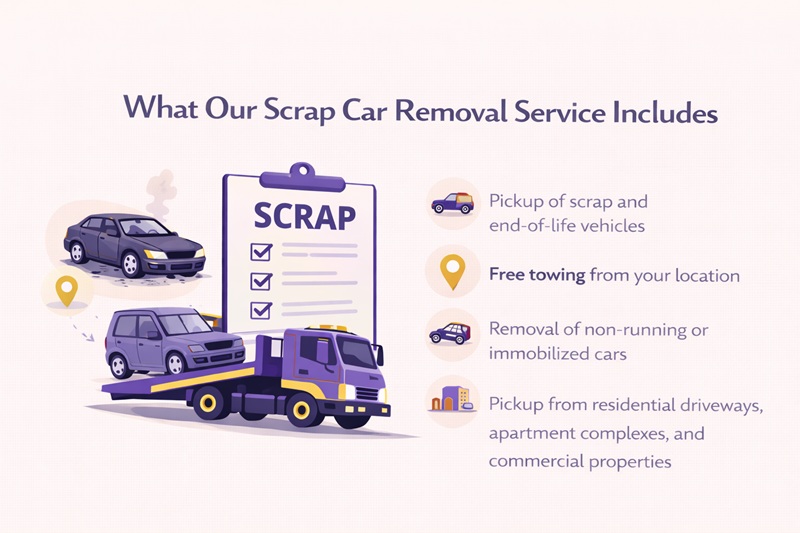 What Our Scrap Car Removal Service Includes